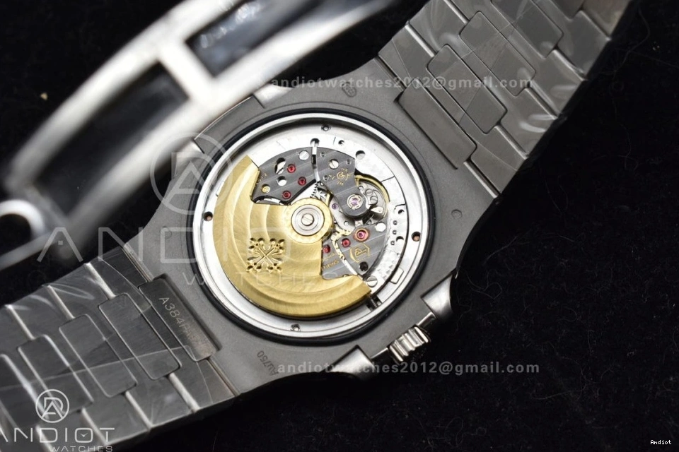 Full 5711 SS A324 Bezel Nautilus Dial Diamonds on TWF Diamonds Bracelet & 0328